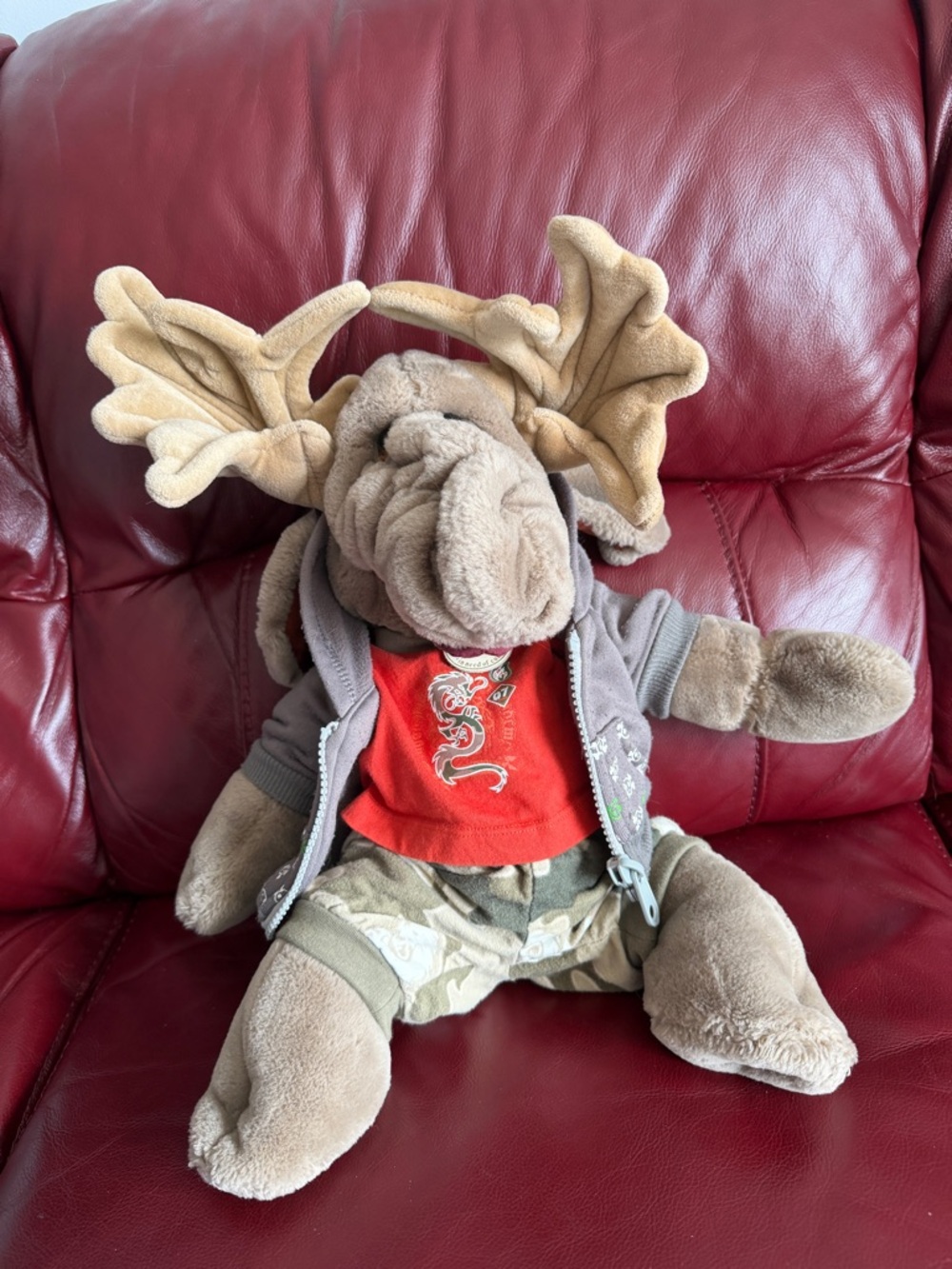 Vintage Wrinkles Moose